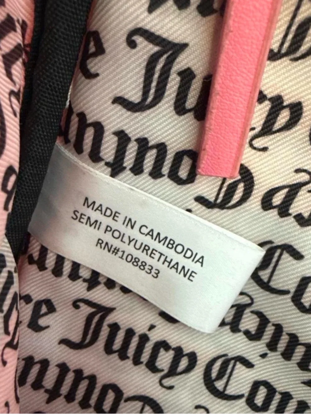 Juicy Couture Hot Pink Mini Backpack with Gold Hardware